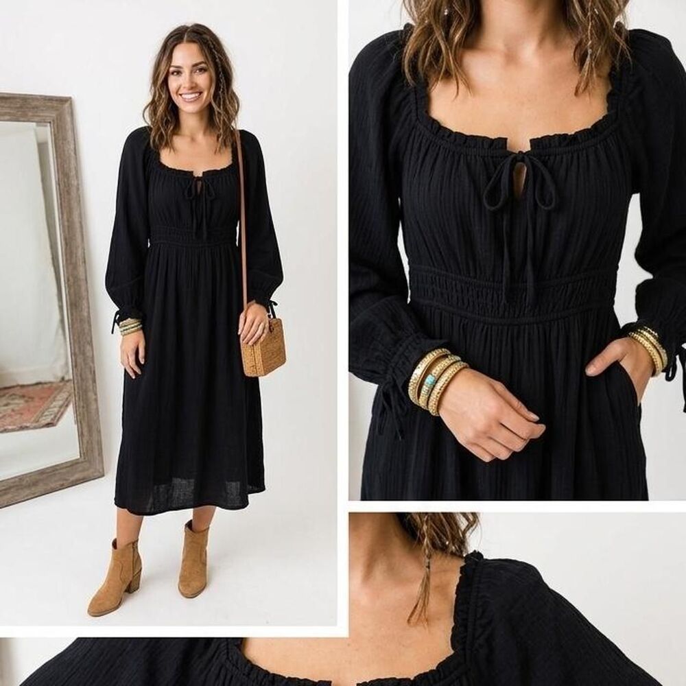 Ava-viv Women's Black Dress